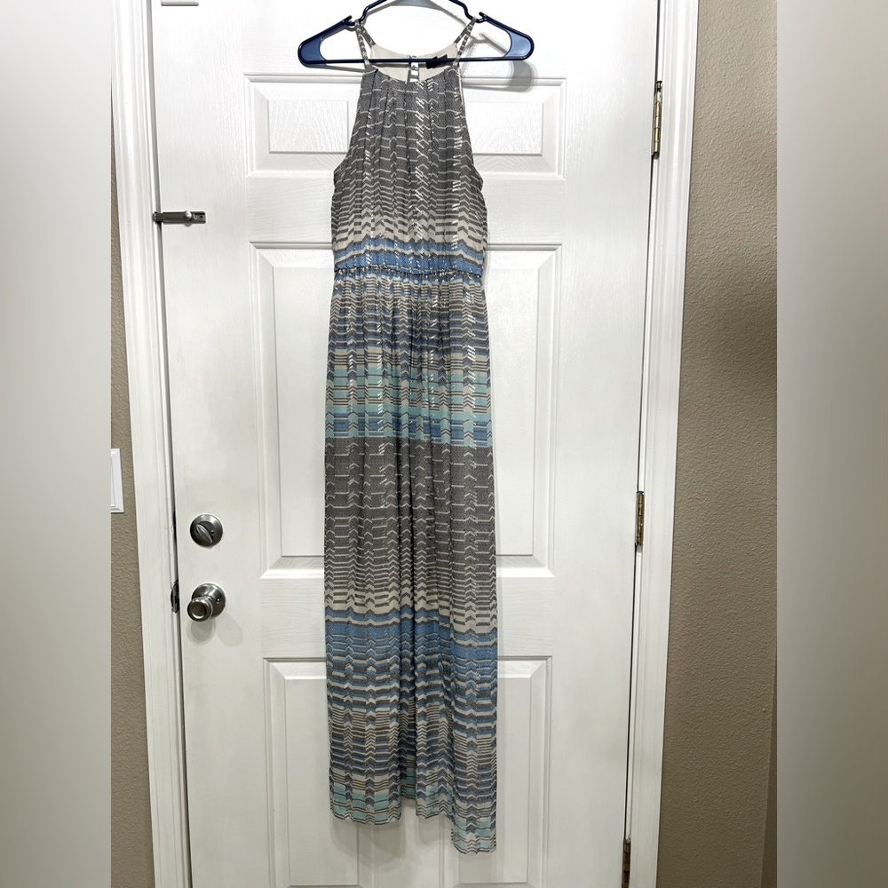 Long halter neck dress